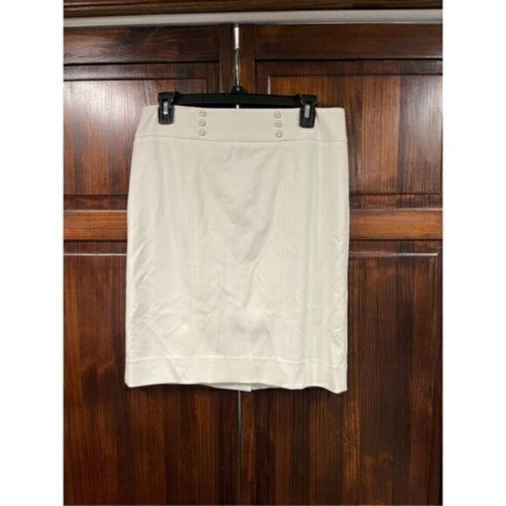 White House Black Market white Pencil Skirt size 8